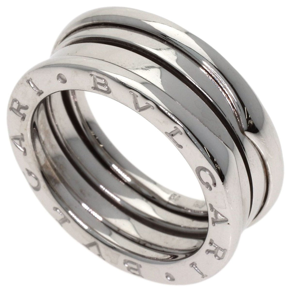 BVLGARI B.zero1 2 band #54 Ring K18 White Gold Ladies [Used]