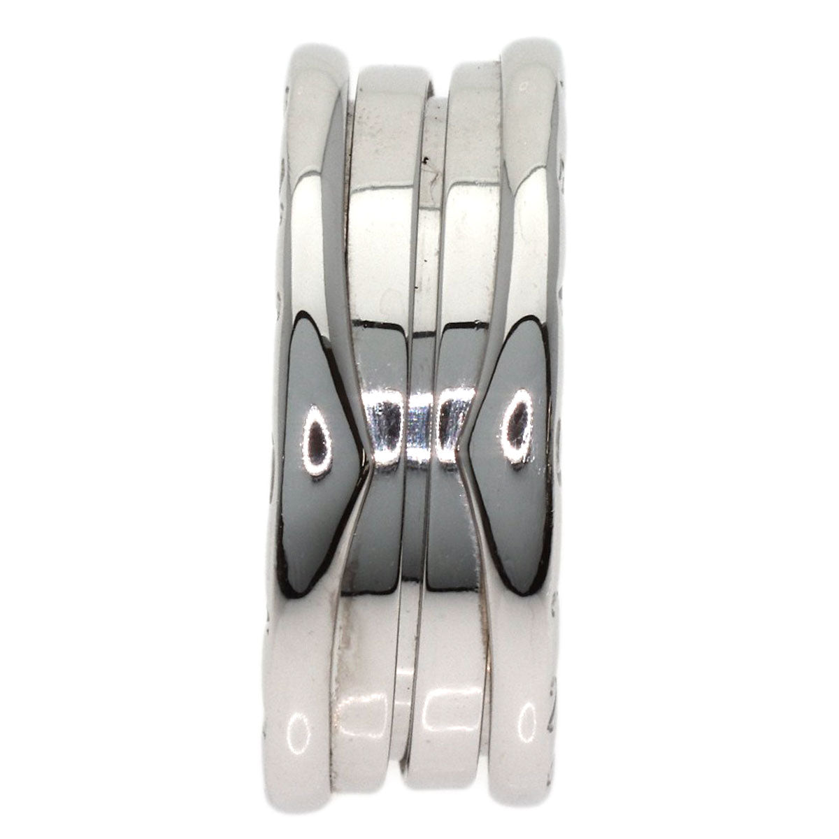 BVLGARI B.zero1 2 band #54 Ring K18 White Gold Ladies [Used]