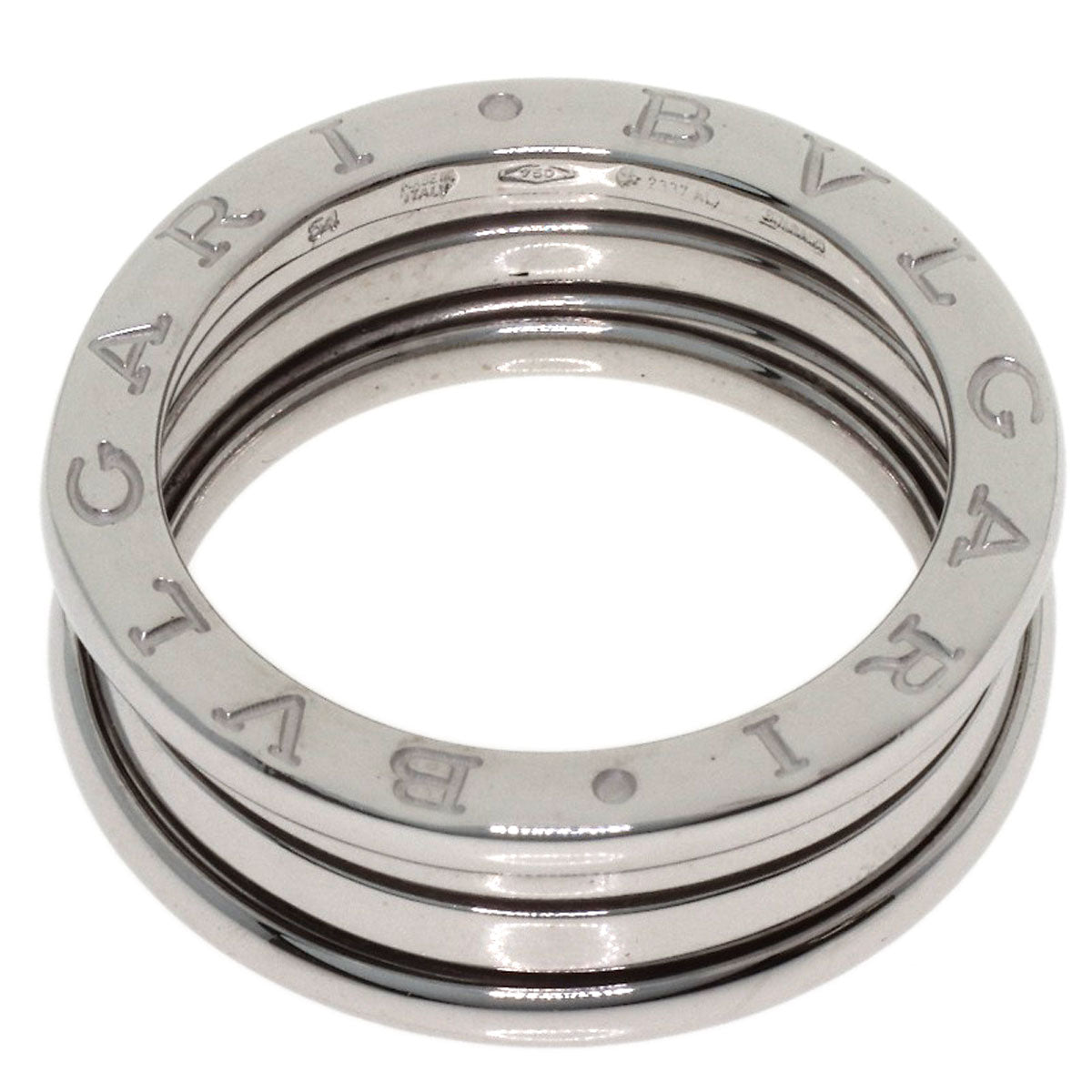 BVLGARI B.zero1 2 band #54 Ring K18 White Gold Ladies [Used]