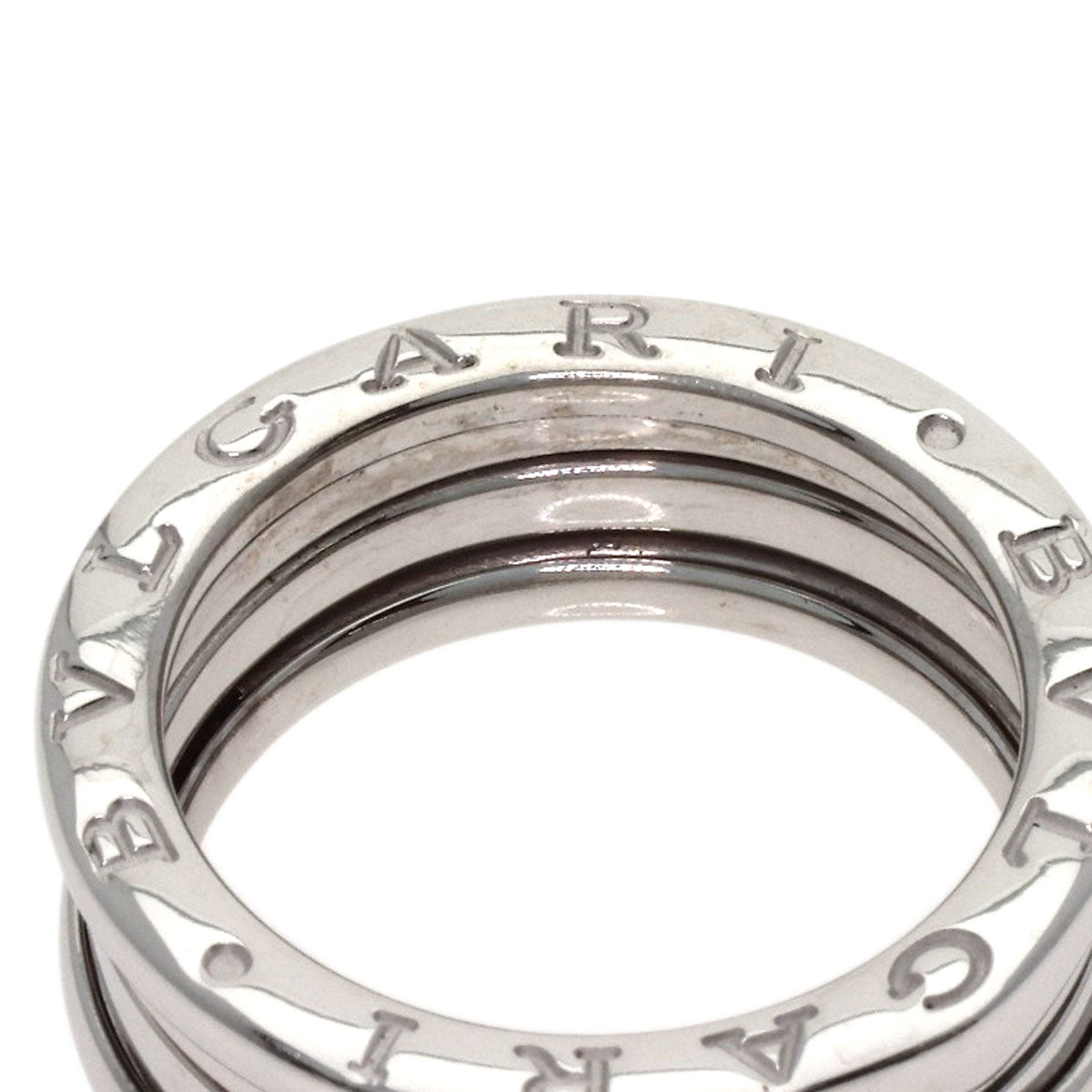 BVLGARI B.zero1 2 band #54 Ring K18 White Gold Ladies [Used]