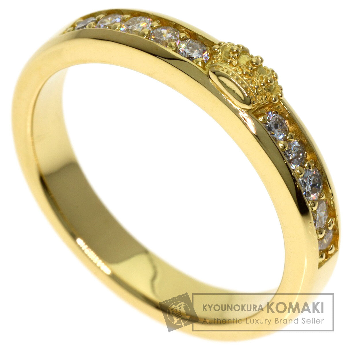 Justin Davis Diamond Ring K18 Yellow Gold Ladies [Used]