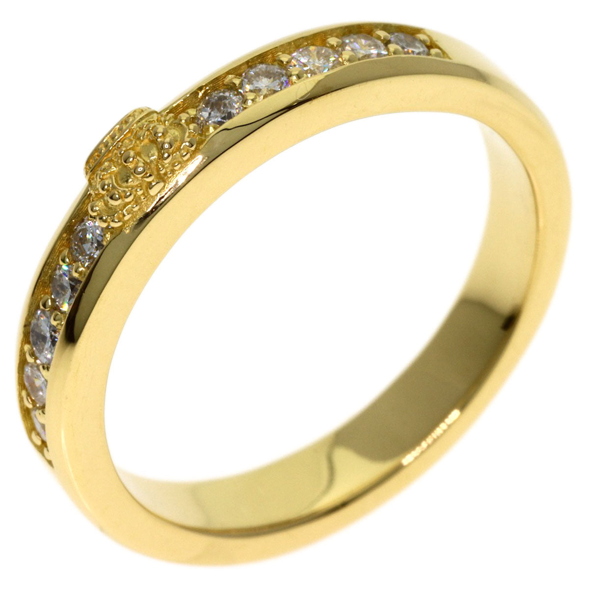 Justin Davis Diamond Ring K18 Yellow Gold Ladies [Used]