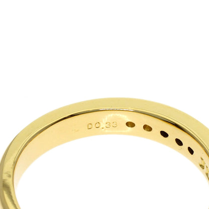 Justin Davis Diamond Ring K18 Yellow Gold Ladies [Used]