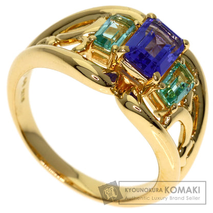 TASAKI Multi stone Ring K18 Yellow Gold Ladies [Used]