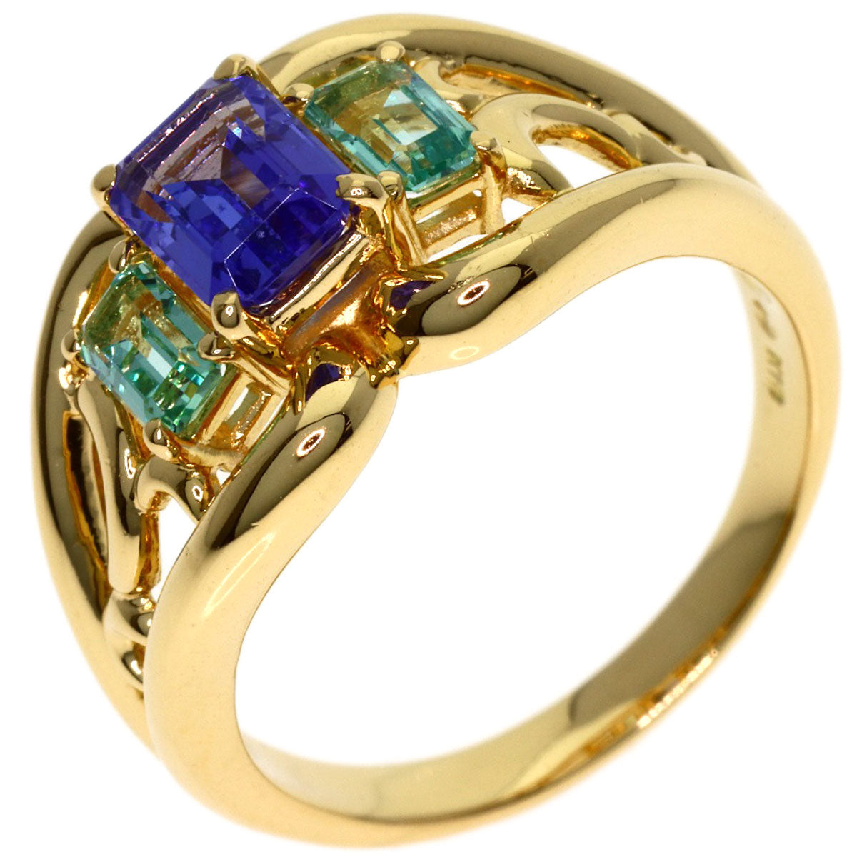 TASAKI Multi stone Ring K18 Yellow Gold Ladies [Used]