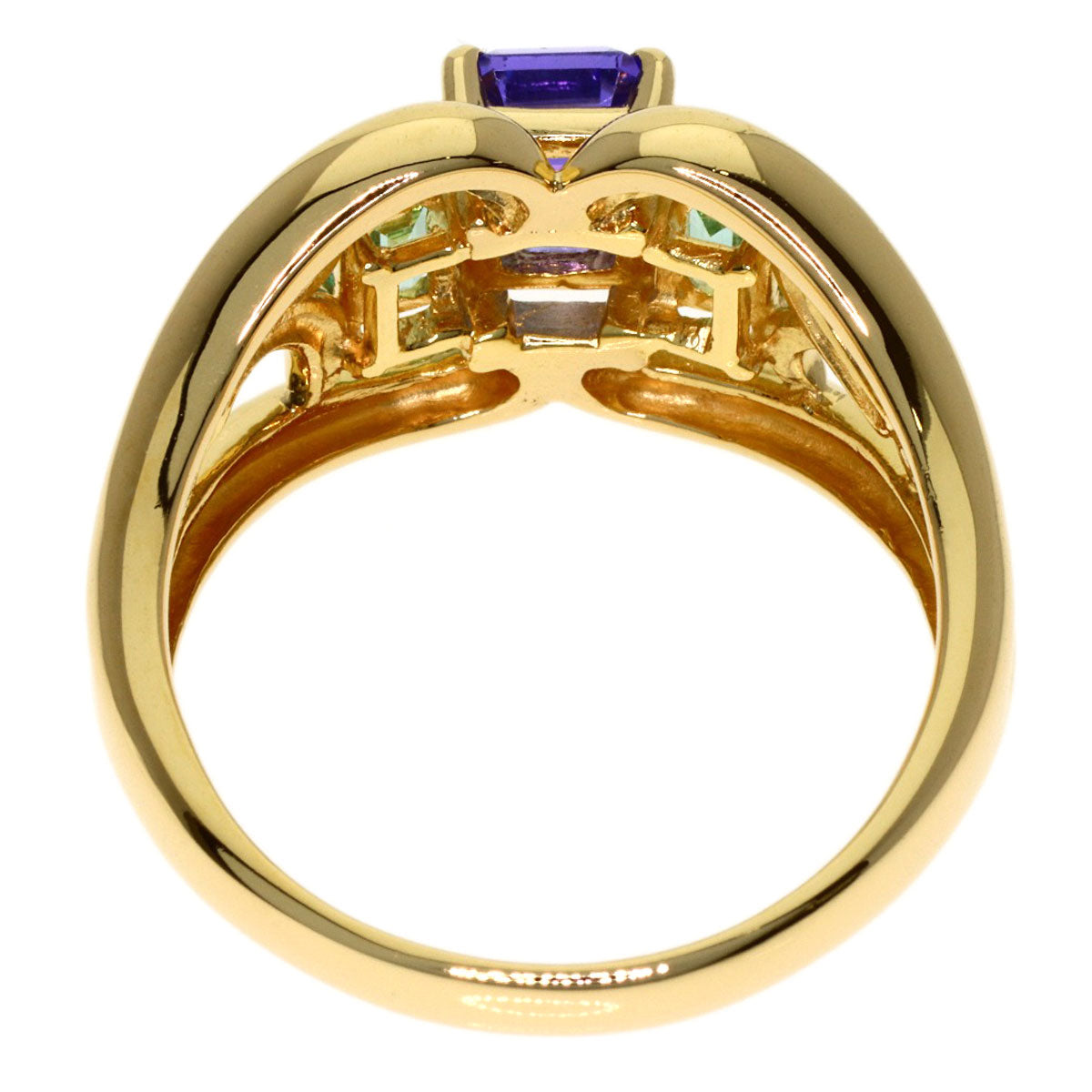 TASAKI Multi stone Ring K18 Yellow Gold Ladies [Used]