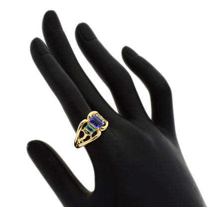TASAKI Multi stone Ring K18 Yellow Gold Ladies [Used]