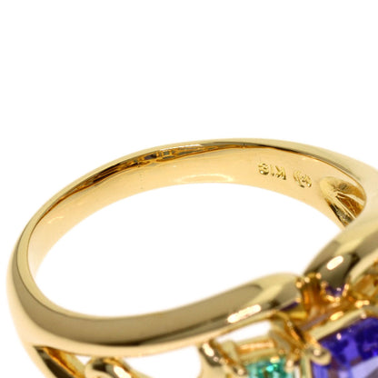 TASAKI Multi stone Ring K18 Yellow Gold Ladies [Used]