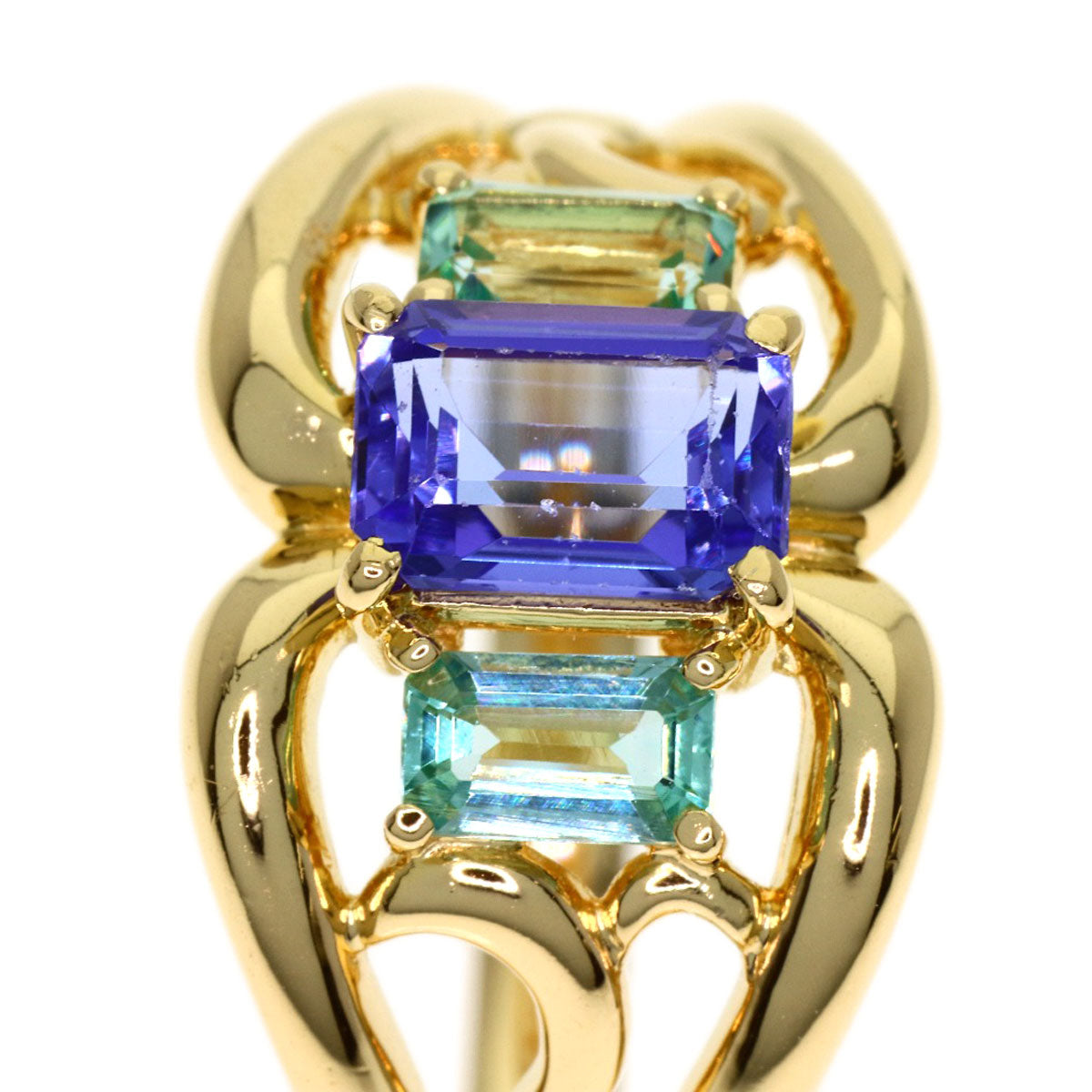 TASAKI Multi stone Ring K18 Yellow Gold Ladies [Used]