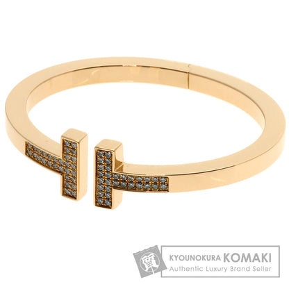 TIFFANY&Co. T Square Diamond Bracelet K18 Pink Gold Ladies [Used]