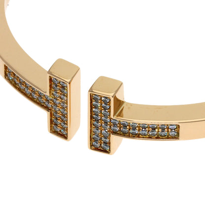 TIFFANY&Co. T Square Diamond Bracelet K18 Pink Gold Ladies [Used]