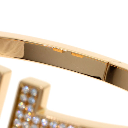 TIFFANY&Co. T Square Diamond Bracelet K18 Pink Gold Ladies [Used]