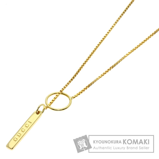 GUCCI lariat Necklace K18 Yellow Gold Ladies [Used]