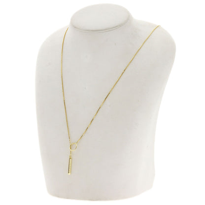 GUCCI lariat Necklace K18 Yellow Gold Ladies [Used]