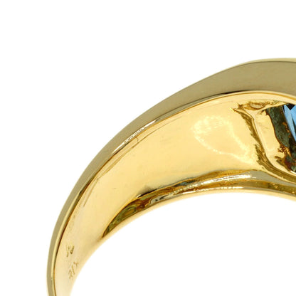 Ponte Vecchio Diamond multi-colored stone Ring K18 Yellow Gold Ladies [Used]
