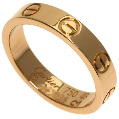 CARTIER Mini love ring #46 Ring K18 Pink Gold Ladies [Used]