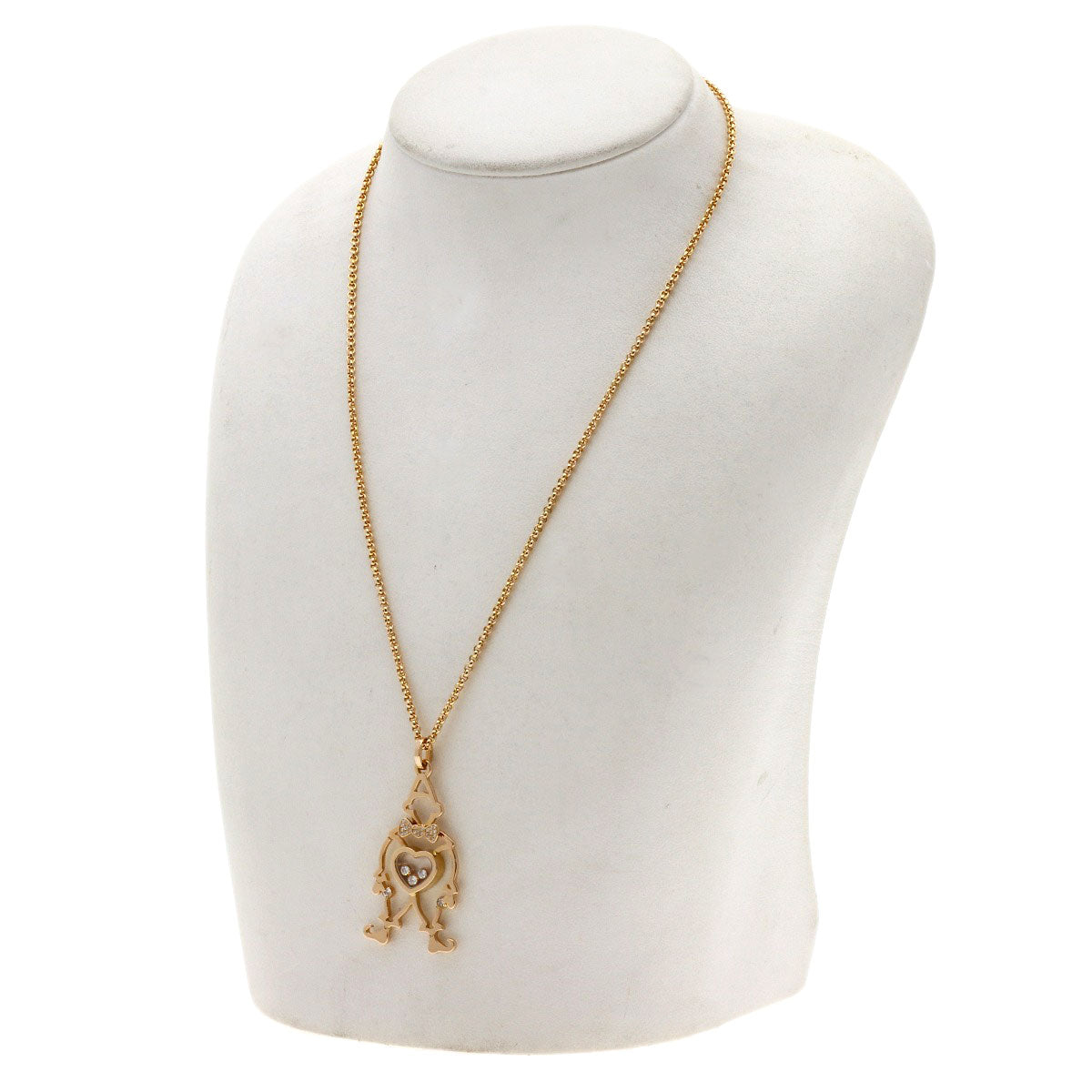 Chopard Pierrot Diamond Necklace K18 Pink Gold Ladies [Used]
