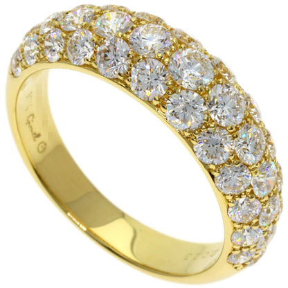 Gimel Pave Diamond Ring K18 Yellow Gold Ladies [Used]