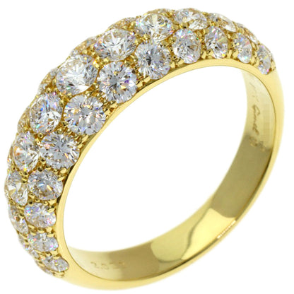 Gimel Pave Diamond Ring K18 Yellow Gold Ladies [Used]