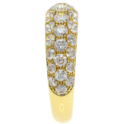 Gimel Pave Diamond Ring K18 Yellow Gold Ladies [Used]