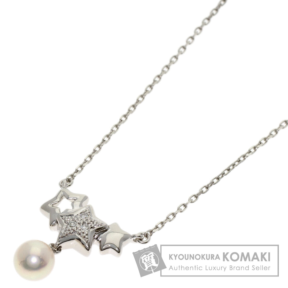 TASAKI Pearl Pearl Diamond Necklace Platinum PT900 PT850Ladies [Used]
