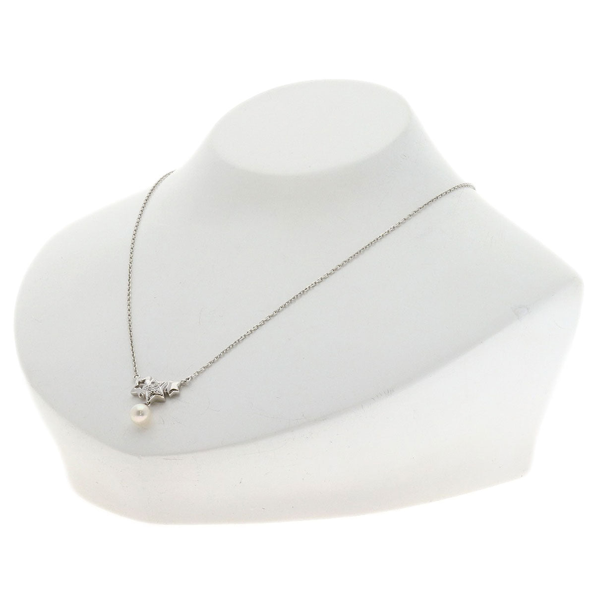 TASAKI Pearl Pearl Diamond Necklace Platinum PT900 PT850Ladies [Used]