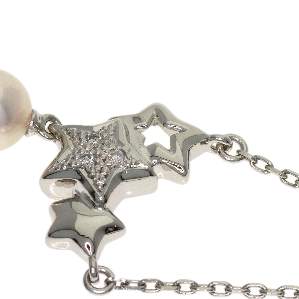 TASAKI Pearl Pearl Diamond Necklace Platinum PT900 PT850Ladies [Used]
