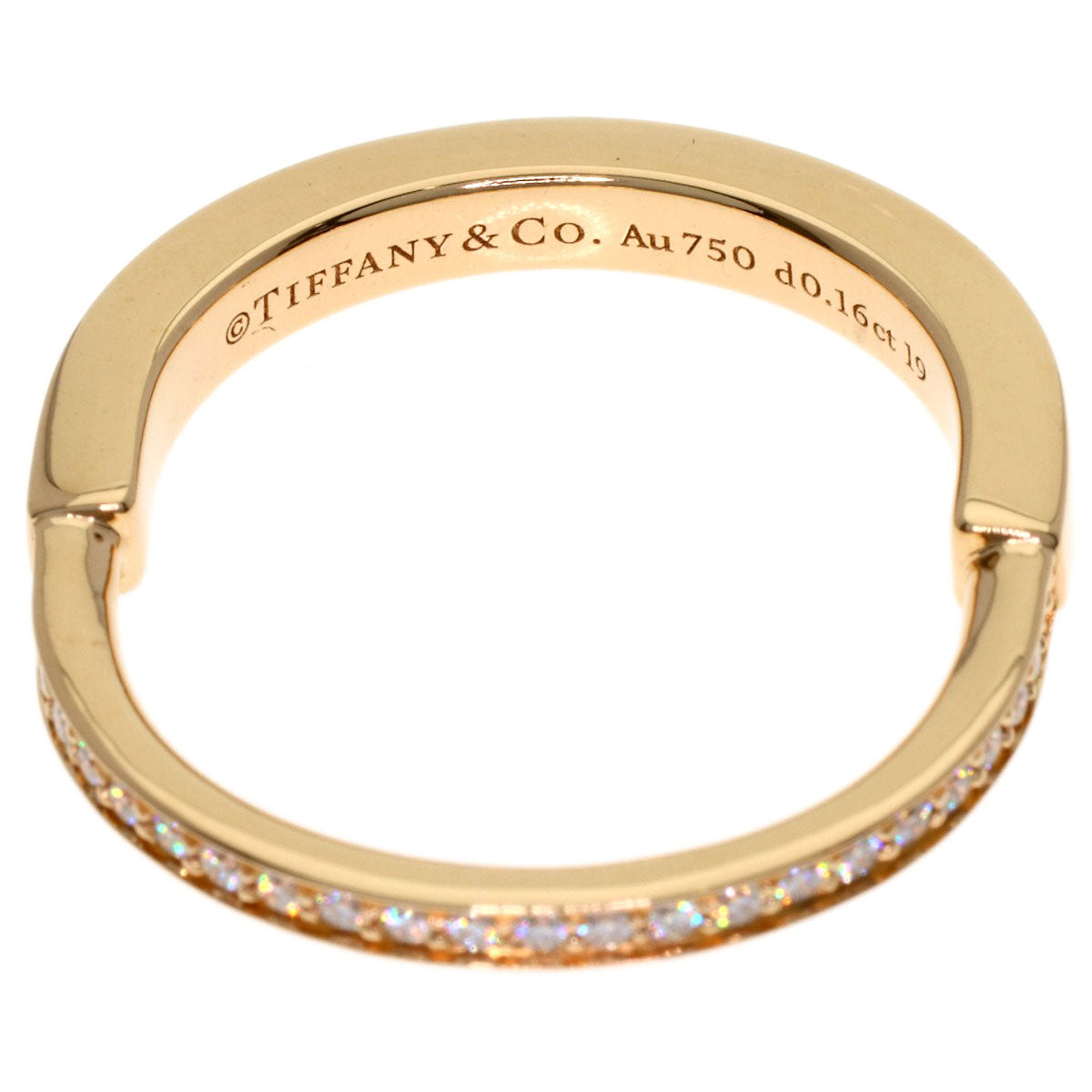 TIFFANY&Co. Rock Diamond Ring K18 Pink Gold Ladies [Used]