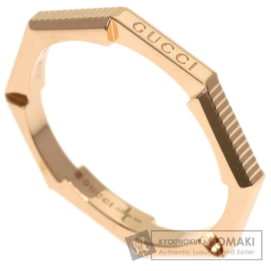 GUCCI Link to Love #15 Ring K18 Pink Gold Ladies [Used]