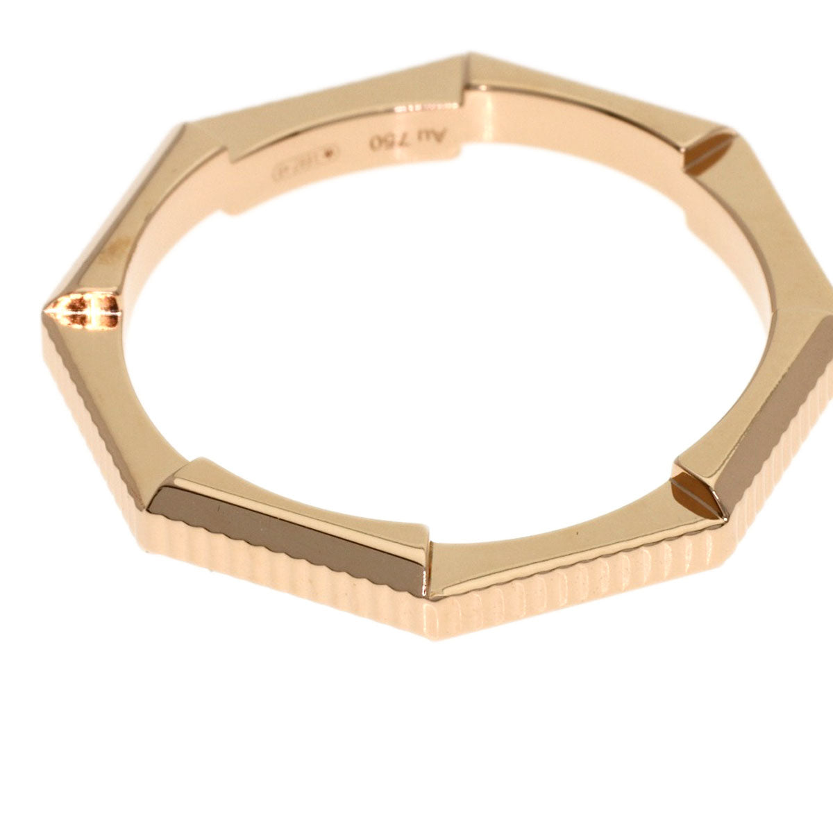GUCCI Link to Love #15 Ring K18 Pink Gold Ladies [Used]