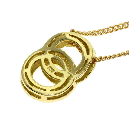 CELINE Double circle Necklace K18 Yellow Gold Ladies [Used]