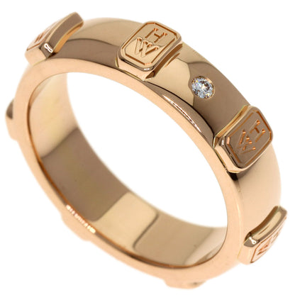 HARRY WINSTON HW Logo Diamond Ring K18 Pink Gold Ladies [Used]
