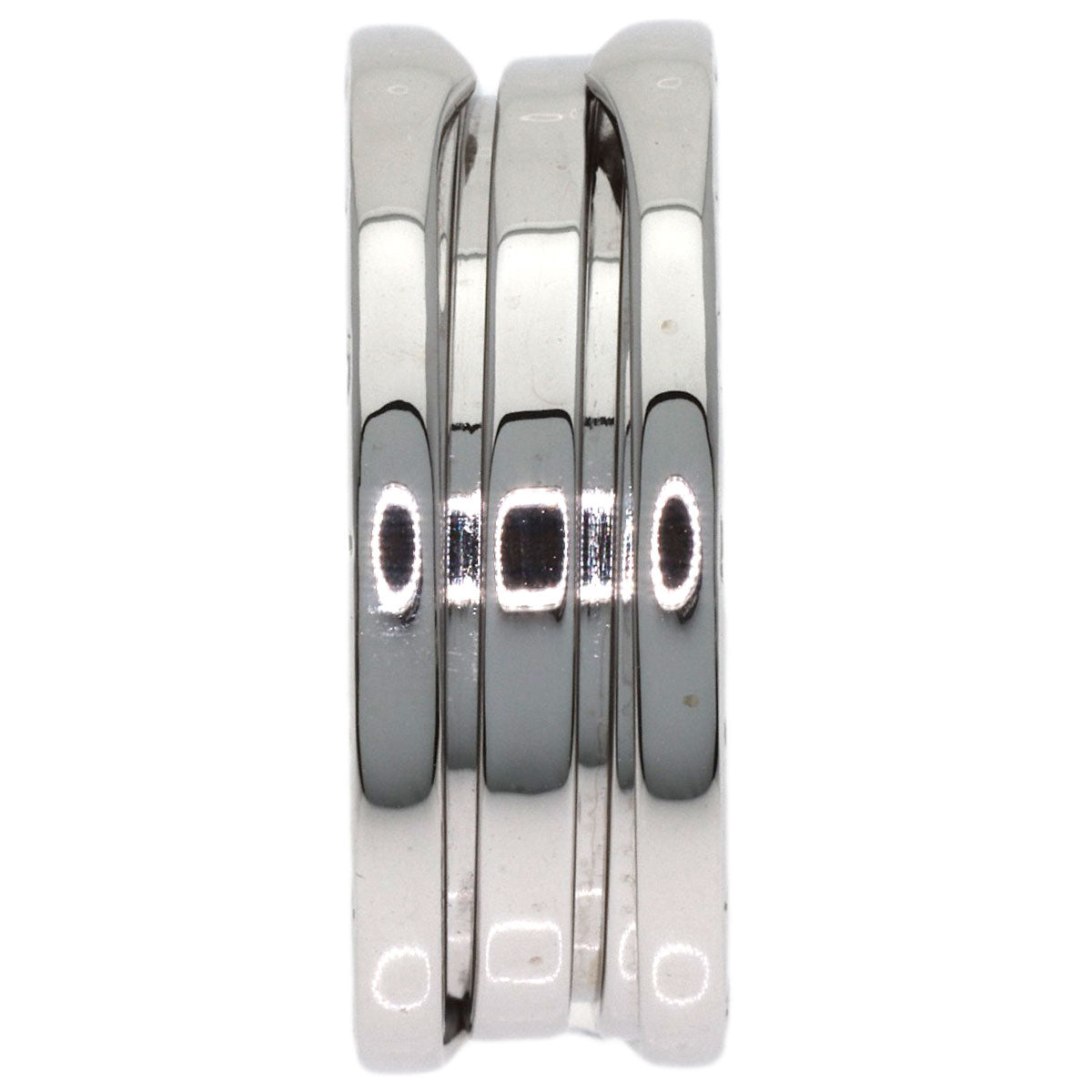 BVLGARI B.zero1 2 band #55 Ring K18 White Gold Ladies [Used]