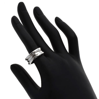 BVLGARI B.zero1 2 band #55 Ring K18 White Gold Ladies [Used]