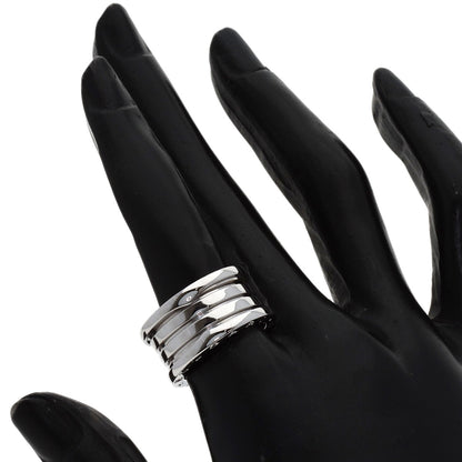 BVLGARI B.zero1 4 Band #53 Ring K18 White Gold Ladies [Used]