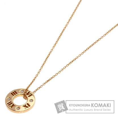 TIFFANY&Co. Atlas Diamond Necklace K18 Pink Gold Ladies [Used]