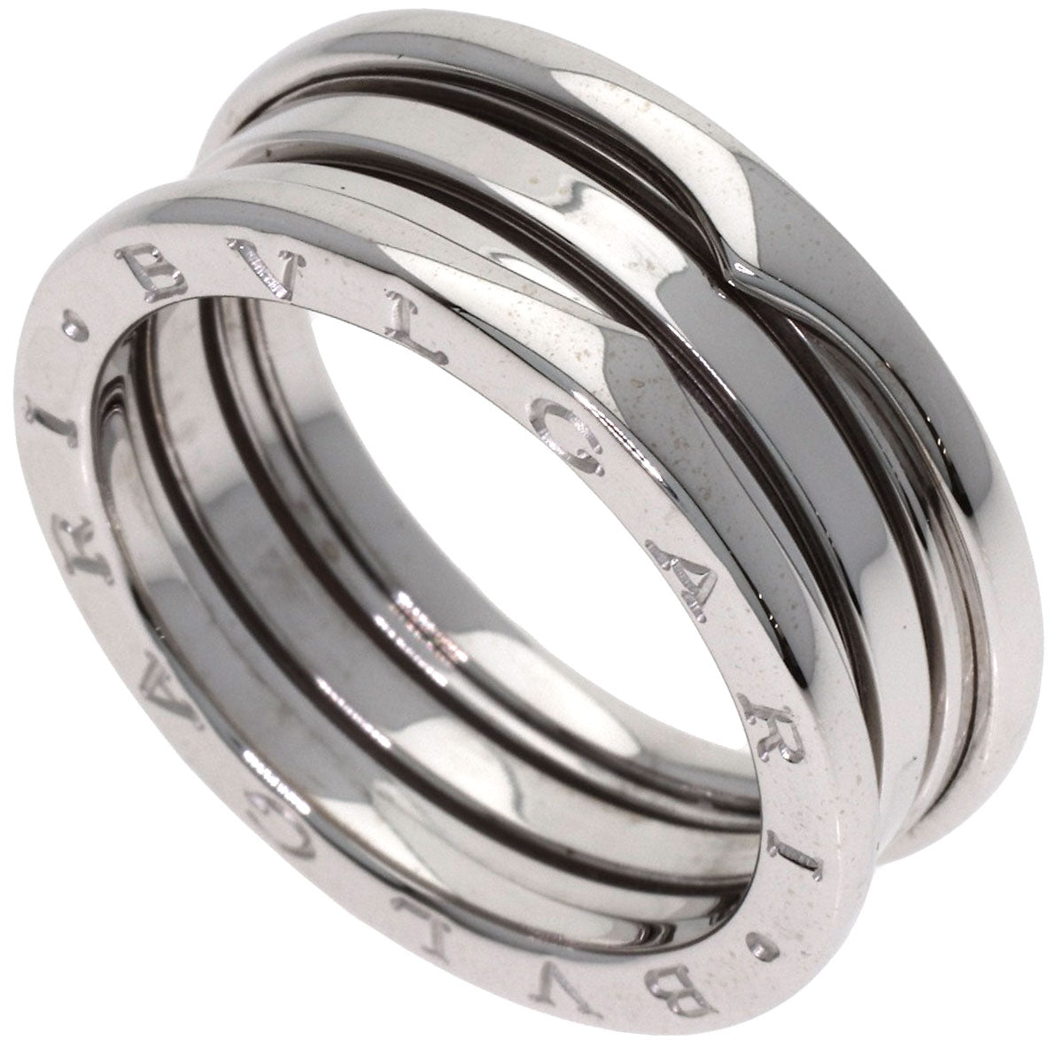 BVLGARI B.zero1 3 Band #62 Ring K18 White Gold Ladies [Used]