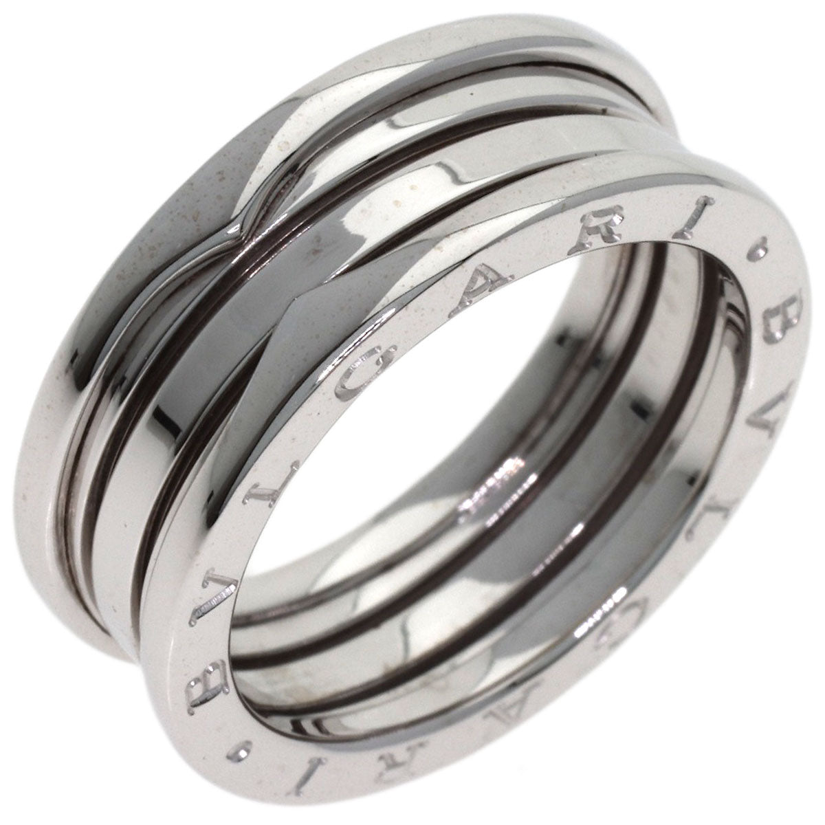 BVLGARI B.zero1 3 Band #62 Ring K18 White Gold Ladies [Used]
