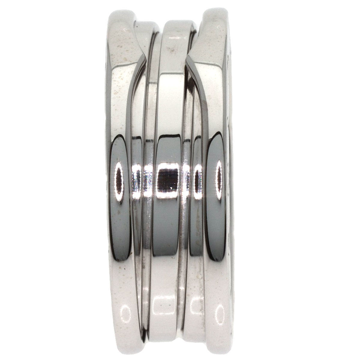 BVLGARI B.zero1 3 Band #62 Ring K18 White Gold Ladies [Used]