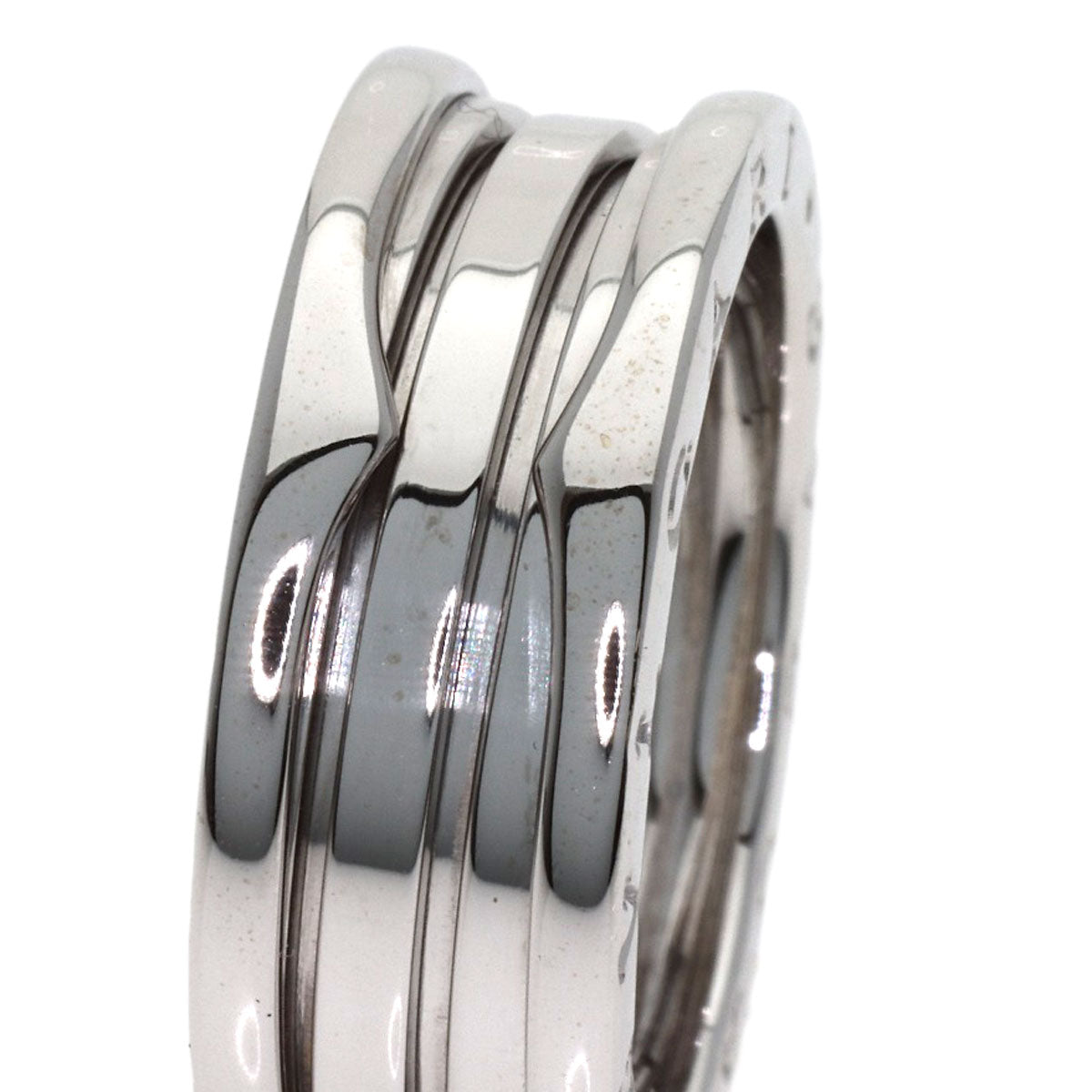 BVLGARI B.zero1 3 Band #62 Ring K18 White Gold Ladies [Used]