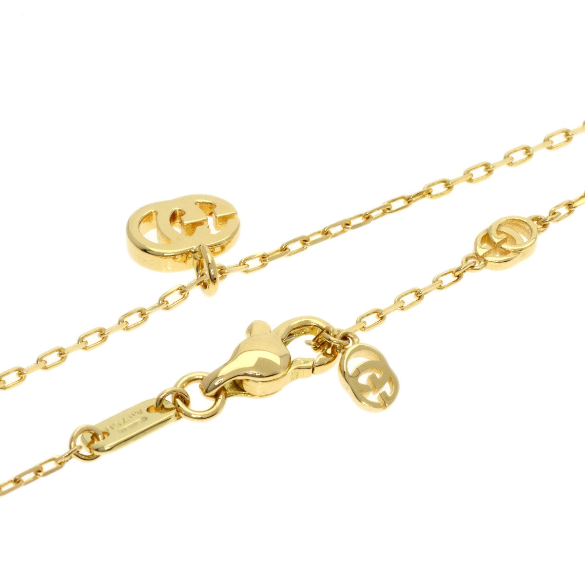 GUCCI GG running Necklace K18 Yellow Gold Ladies [Used]