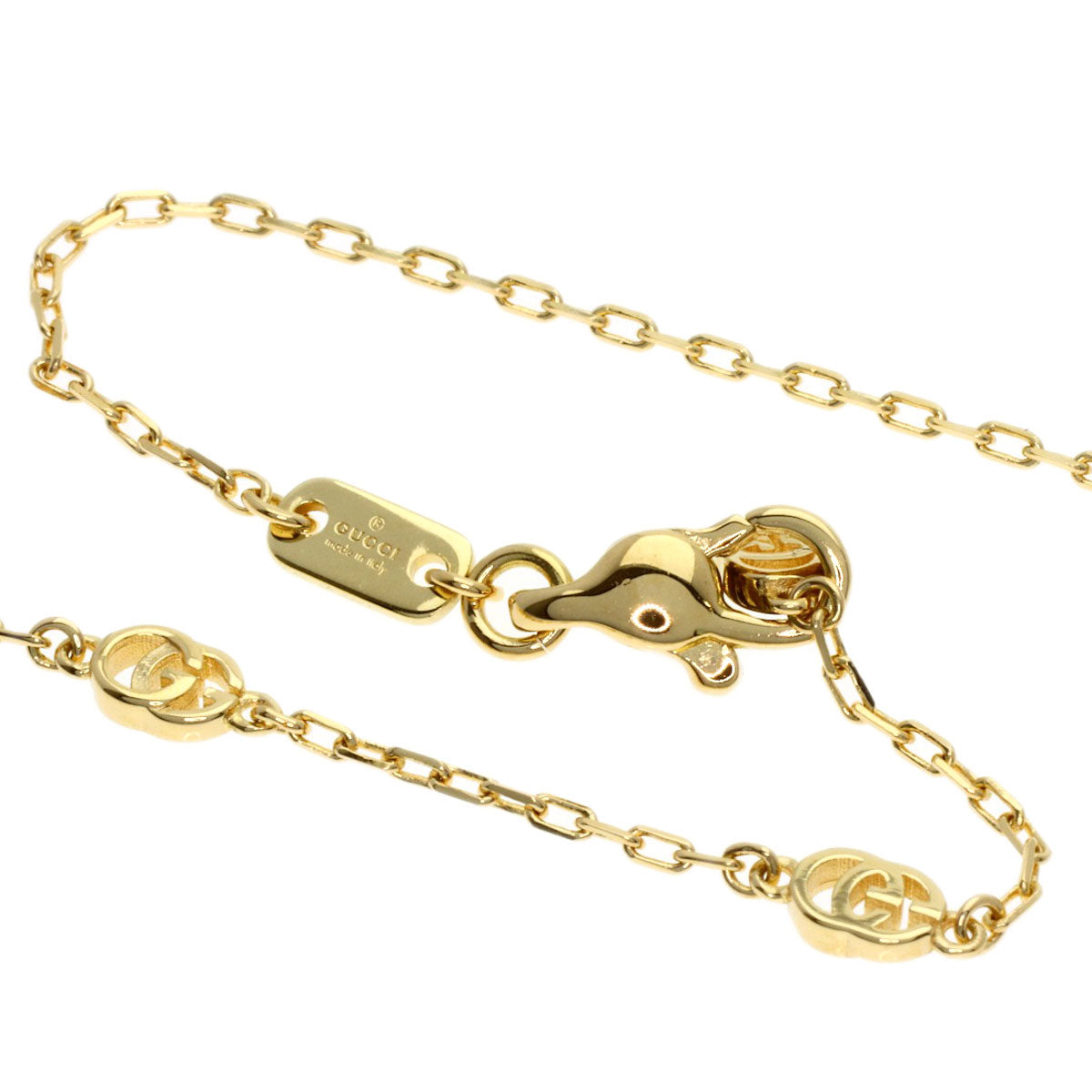 GUCCI GG running Necklace K18 Yellow Gold Ladies [Used]