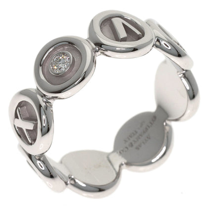 TIFFANY&Co. Atlas Circle 1P Diamond Ring K18 White Gold Ladies [Used]