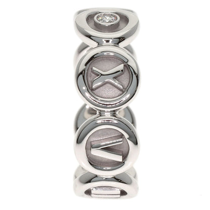 TIFFANY&Co. Atlas Circle 1P Diamond Ring K18 White Gold Ladies [Used]