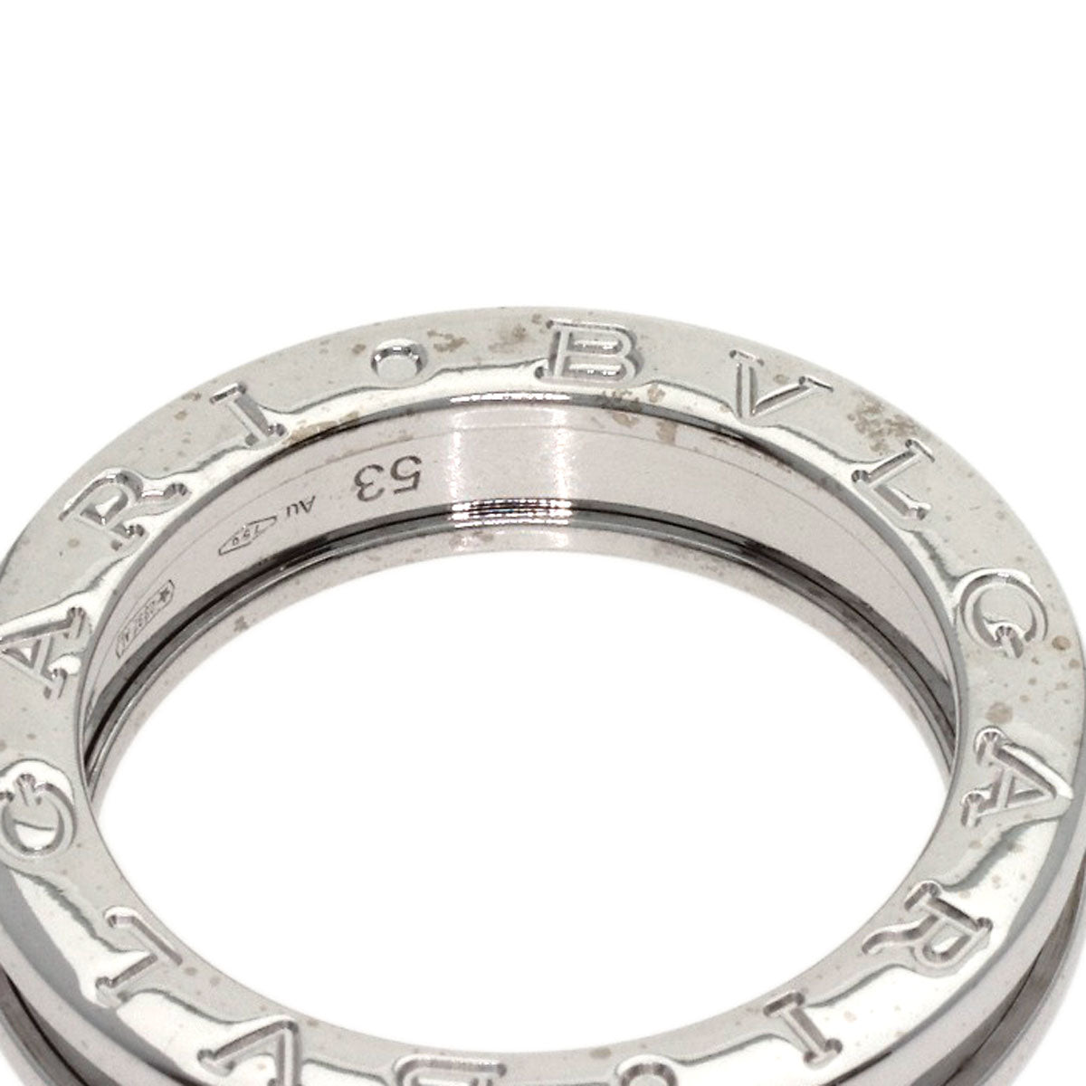 BVLGARI B.zero1 1 band #53 Ring K18 White Gold Ladies [Used]