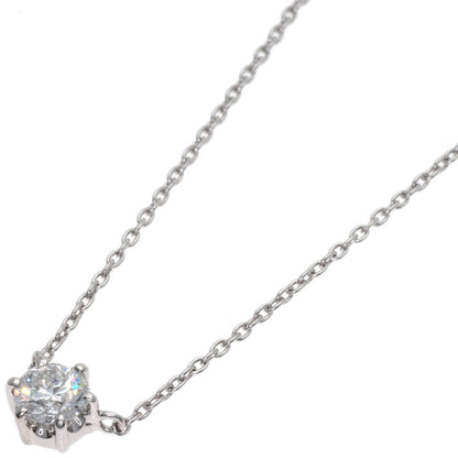 TASAKI Solitaire Diamond Necklace Platinum PT900 PT850Ladies [Used]