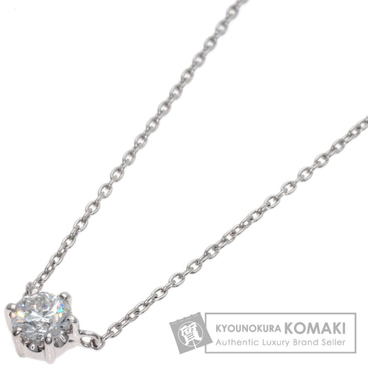 TASAKI Solitaire Diamond Necklace Platinum PT900 PT850Ladies [Used]