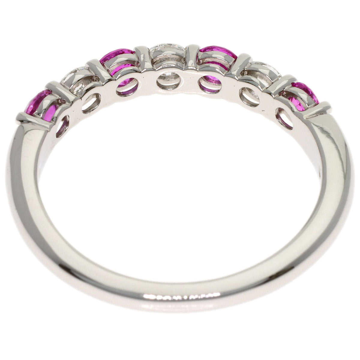 TIFFANY&Co. Forever Pink Sapphire Diamond Ring Platinum PT950 Ladies [Used]