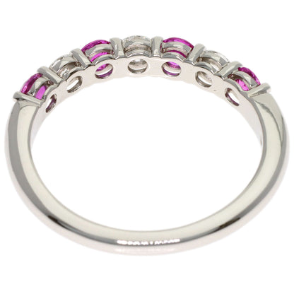 TIFFANY&Co. Forever Pink Sapphire Diamond Ring Platinum PT950 Ladies [Used]
