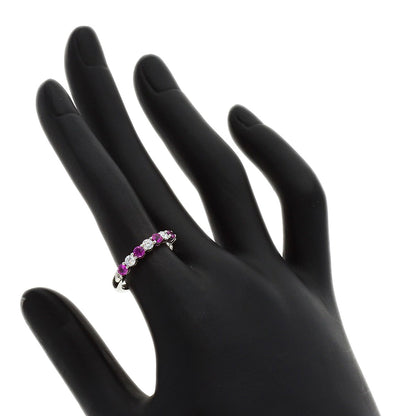 TIFFANY&Co. Forever Pink Sapphire Diamond Ring Platinum PT950 Ladies [Used]